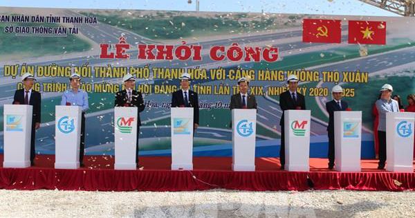 Khởi công đường nối từ thành phố Thanh Hoá đến Cảng hàng không quốc tế Thọ Xuân