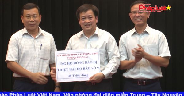 Quảng Ngãi phát động kêu gọi ủng hộ đồng bào bị thiệt hại do bão số 9