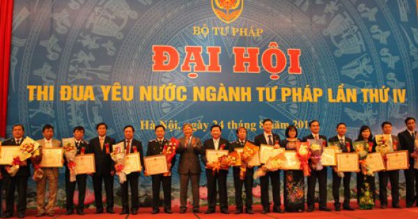 Khai mạc trọng thể Đại hội thi đua yêu nước ngành Tư pháp giai đoạn 2020 – 2025