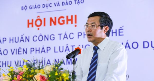 Hội nghị tập huấn công tác pháp chế và báo cáo viên pháp luật ngành giáo dục khu vực phía Nam năm 2020