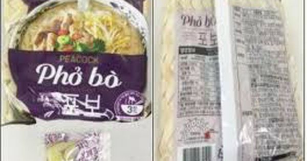 Acecook Việt Nam giải thích về sản phẩm phở Peacock bị thu hồi ở Hàn Quốc