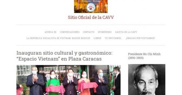 Khai trương trang thông tin điện tử Hội Hữu nghị Venezuela-Việt Nam