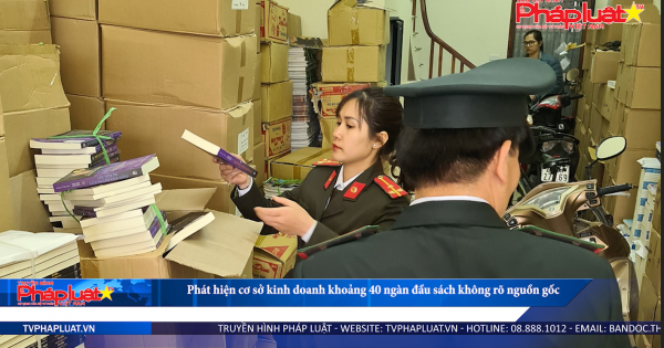 Phát hiện cơ sở kinh doanh khoảng 40 ngàn đầu sách không rõ nguồn gốc