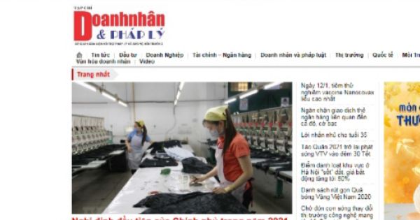 Chuyển đổi Báo Thời báo Doanh nhân thành Tạp chí Doanh nhân và Pháp lý