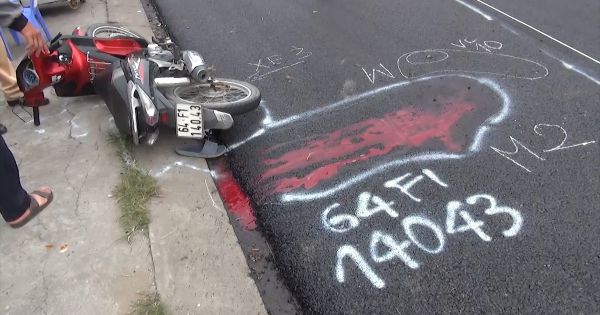 Kiên Giang: Xe tải lấn đường va chạm làm người đi xe máy ngược chiều tử vong