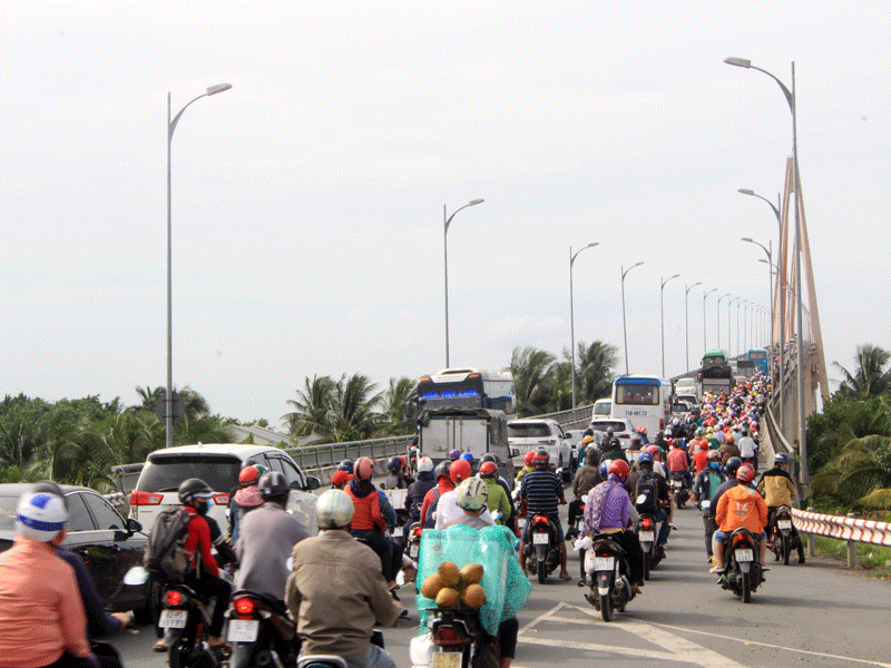 Cấm xe 3 trục qua cầu Rạch Miễu dịp Tết Nguyên đán 2021