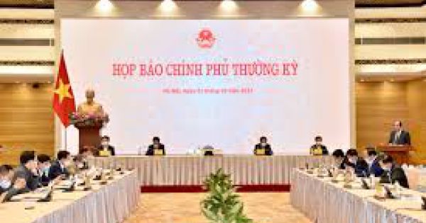Họp báo Chính phủ dứt khoát không ngăn sông cấm chợ