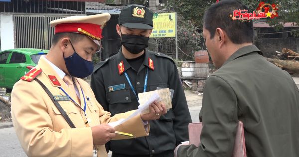 Phòng CSGT Công an tỉnh Thái Nguyên đảm an toàn giao thông dịp Tết gắn với phòng, chống COVID-19