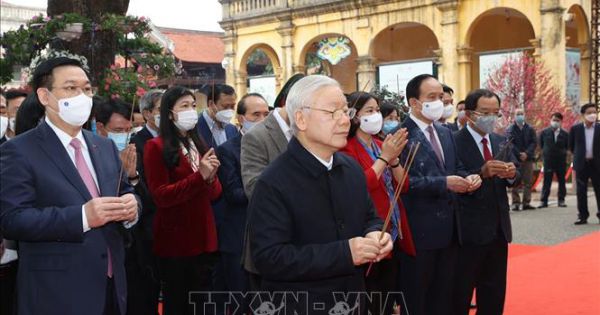 Tổng Bí thư, Chủ tịch nước trồng cây tại Hoàng Thành Thăng Long