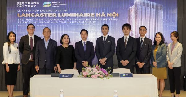 Tập đoàn Takashimaya hợp tác cùng Tập đoàn Trung Thủy đầu tư vào Dự án phức hợp căn hộ – văn phòng - trung tâm thương mại Lancaster Luminaire