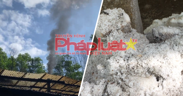 Phát hiện cơ sở nấu muối trái phép dùng rác thải công nghiệp đốt lò