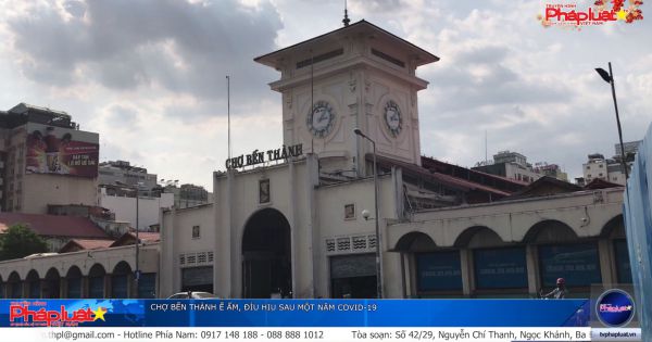 Chợ Bến Thành ế ẩm, đìu hiu sau một năm COVID-19