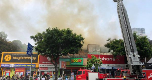 Cháy tại trung tâm quận 1, sơ tán toàn bộ học sinh Trường Ernst Thalmann