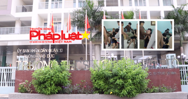 Quận 10, TP HCM : Đình chỉ bảo vệ dân phố hành hung hai em thiếu niên tại trường THCS Nguyễn Văn Tố