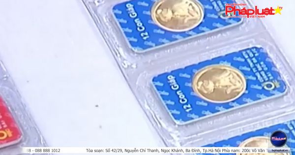 Giá vàng trong nước giảm nhanh về sát mốc 55 triệu đồng/lượng