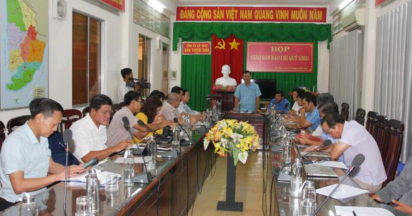 Cà Mau họp giao ban báo chí quý 1/2021