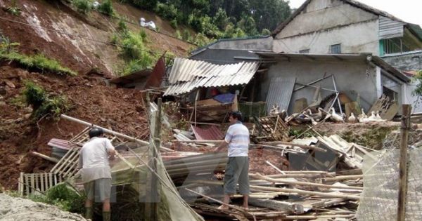 Thiên tai làm 1 người chết, 3 người bị thương tại các tỉnh miền núi