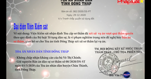 Châu Thành – Đồng Tháp: Một thửa đất có trên 10 Quyết định giải quyết