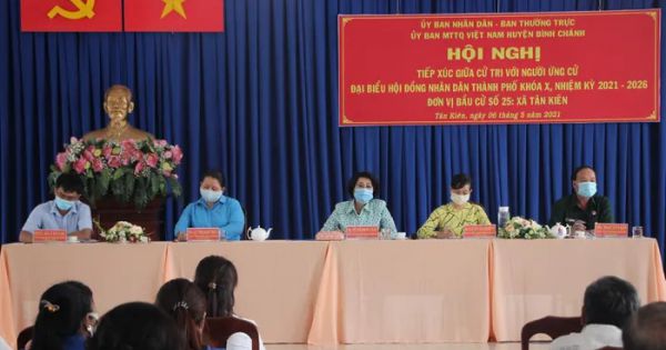 Cử tri Bình Chánh, TP HCM gửi gắm ứng cử viên đại biểu HĐND TPHCM: Nói được, làm được