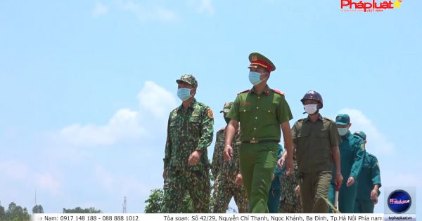 An Giang: Công an viên bán chuyên trách tình nguyện tham gia lực lượng phòng chống dịch nơi tuyến đầu