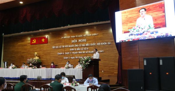 TP.HCM: 3 buổi vận động bầu cử đại biểu Quốc hội trực tiếp gộp vào một buổi trực tuyến