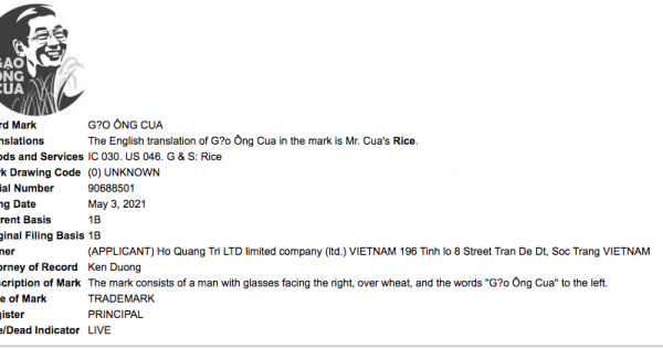 'Cha đẻ' gạo ST25 đăng ký nhãn hiệu mới ở Mỹ