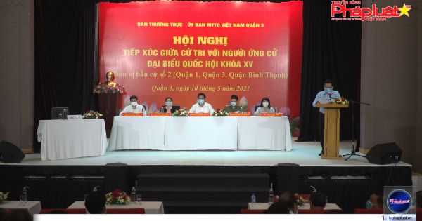 Ứng cử viên Đại biểu Quốc hội Nguyễn Sỹ Quang tiếp xúc cử tri Quận 3, TP.HCM