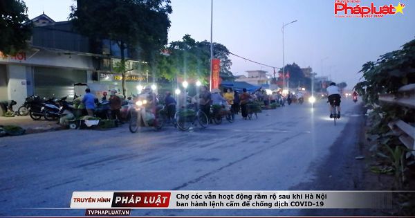 Chợ cóc vẫn hoạt động rầm rộ sau khi Hà Nội ban hành lệnh cấm để chống dịch COVID-19