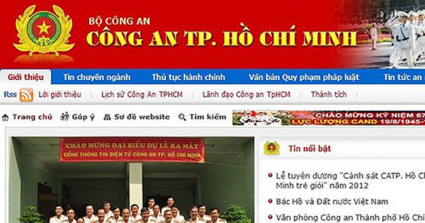 Công an TPHCM ra mắt Cổng thông tin dịch vụ hành chính công