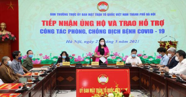 Tiếp nhận ủng hộ 12,545 tỷ đồng cho công tác phòng, chống dịch Covid-19