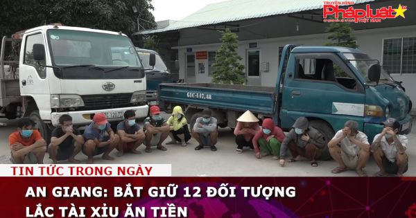 An Giang: Bắt giữ 12 đối tượng lắc tài xỉu ăn tiền