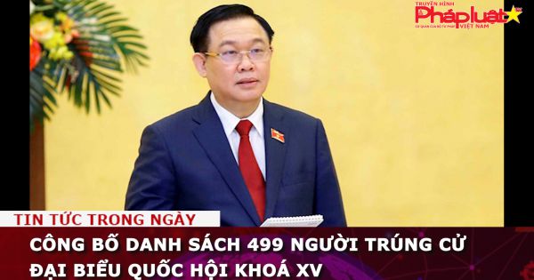 Công bố danh sách 499 người trúng cử đại biểu Quốc hội khoá XV