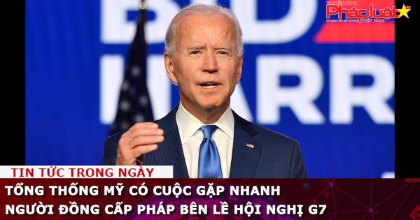 Tổng thống Mỹ có cuộc gặp nhanh người đồng cấp Pháp bên lề hội nghị G7
