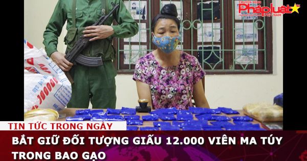 Bắt giữ đối tượng giấu 12.000 viên ma túy trong bao gạo