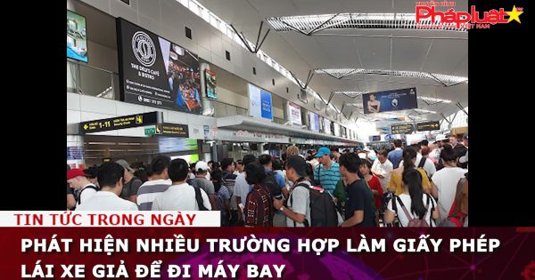 Phát hiện nhiều trường hợp làm giấy phép lái xe giả để đi máy bay