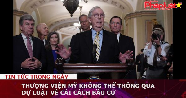 Thượng viện Mỹ không thể thông qua dự luật về cải cách bầu cử