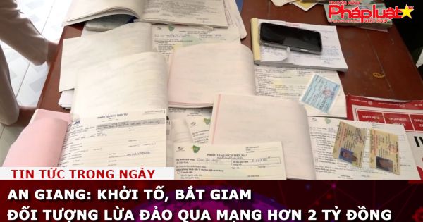 An Giang: Khởi tố, bắt giam đối tượng lừa đảo qua mạng hơn 2 tỷ đồng