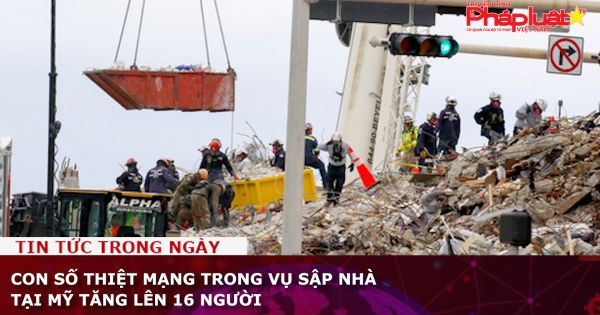 Con số thiệt mạng trong vụ sập nhà tại Mỹ tăng lên 16 người