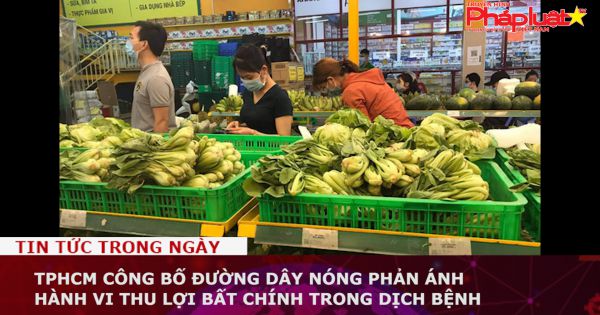 TPHCM công bố đường dây nóng phản ánh hành vi thu lợi bất chính trong dịch bệnh