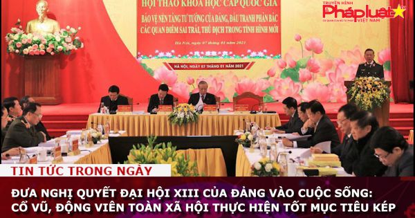 Đưa Nghị quyết Đại hội XIII của Đảng vào cuộc sống: Cổ vũ, động viên toàn xã hội thực hiện tốt mục tiêu kép