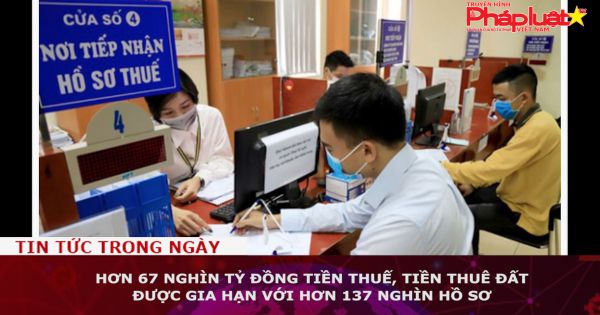 Hơn 67 nghìn tỷ đồng tiền thuế, tiền thuê đất được gia hạn