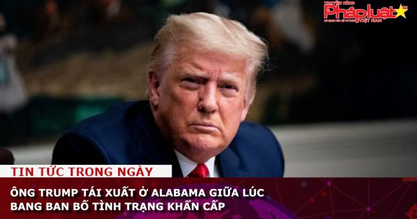 Ông Trump tái xuất ở Alabama giữa lúc bang ban bố tình trạng khẩn cấp