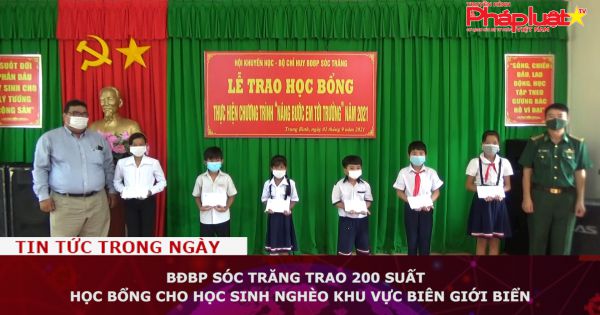 BĐBP Sóc Trăng trao 200 suất học bổng cho học sinh nghèo khu vực biên giới biển