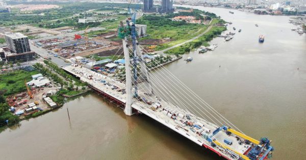 Cầu Thủ Thiêm 2 hơn 3.000 tỉ đồng hợp long, nối nhịp hai bờ