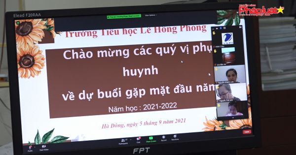Quận Hà Đông, TP. Hà Nội: Ngày khai giảng trực tuyến khó quên