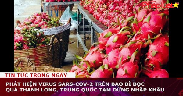 Phát hiện virus SARS-CoV-2 trên bao bì bọc quả thanh long, Trung Quốc tạm dừng nhập khẩu