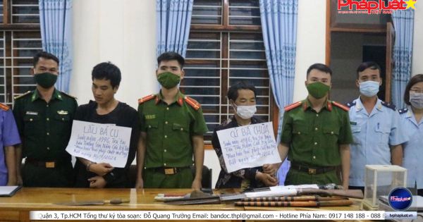 Nghệ An: Bắt 2 đối tượng với lượng lớn ma túy và vũ khí “nóng”