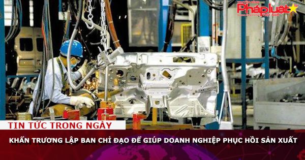 Khẩn trương lập Ban Chỉ đạo để giúp doanh nghiệp phục hồi sản xuất