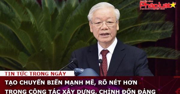 Tạo chuyển biến mạnh mẽ, rõ nét hơn trong công tác xây dựng, chỉnh đốn Đảng