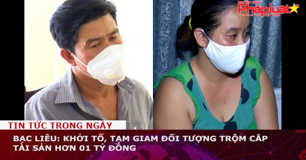 Bạc Liêu: Khởi tố, tạm giam đối tượng trộm cắp tài sản hơn 01 tỷ đồng